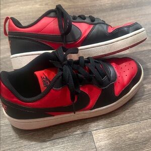 Nike Black and Red Athletic Shoes